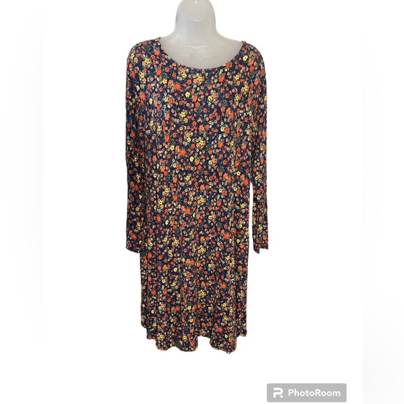 Old Navy Dresses & Skirts - Old Navy Long Sleeve Floral Print Dress Size 1X